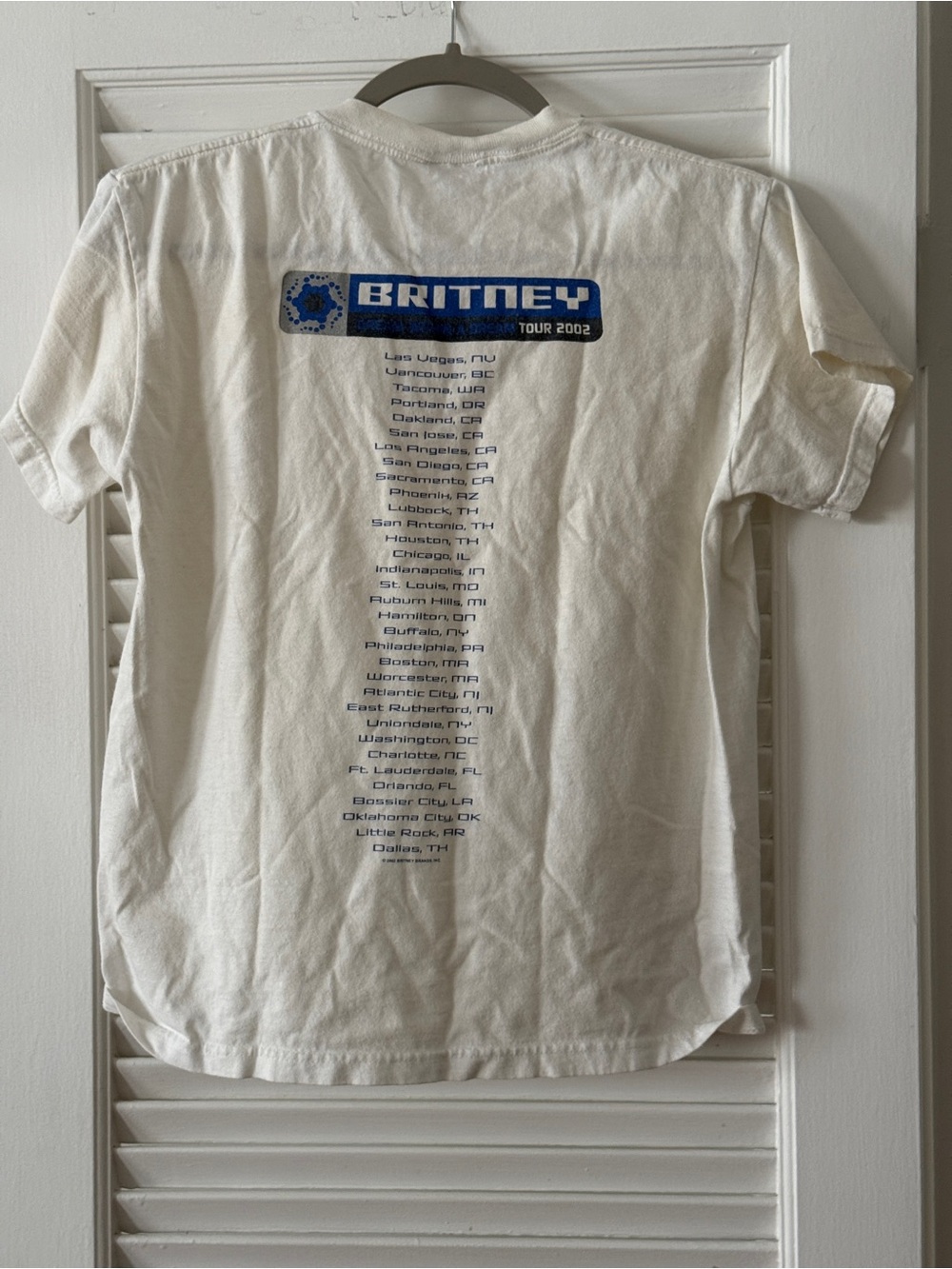 Vintage Britney Spears “Dream Within A Dream” Tour 2002 Tee - Xs View 3